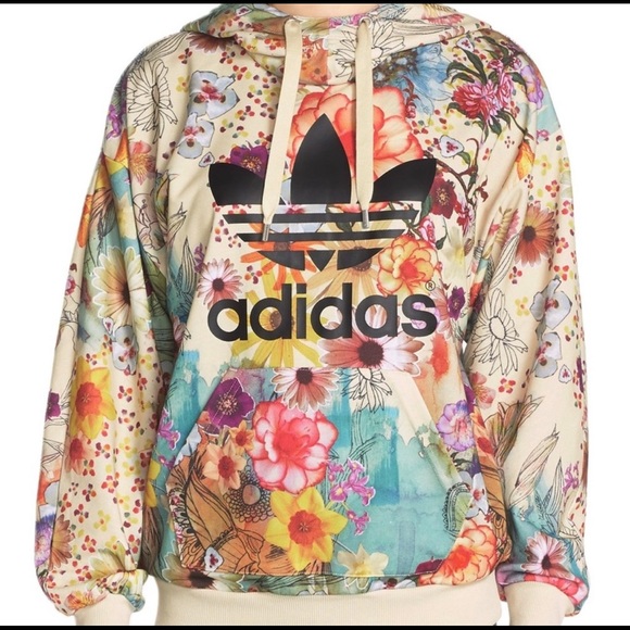 adidas floral hoodie